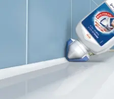 洗いすぎでボロボロになったボムパッキンを修復している様子